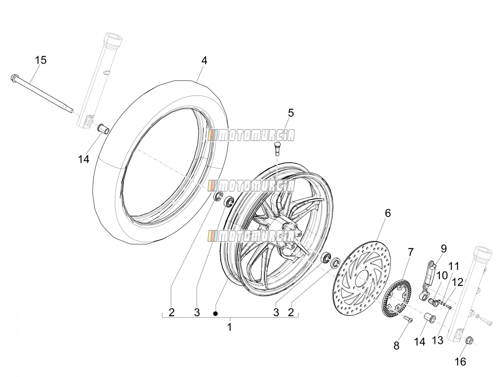 Roue avant