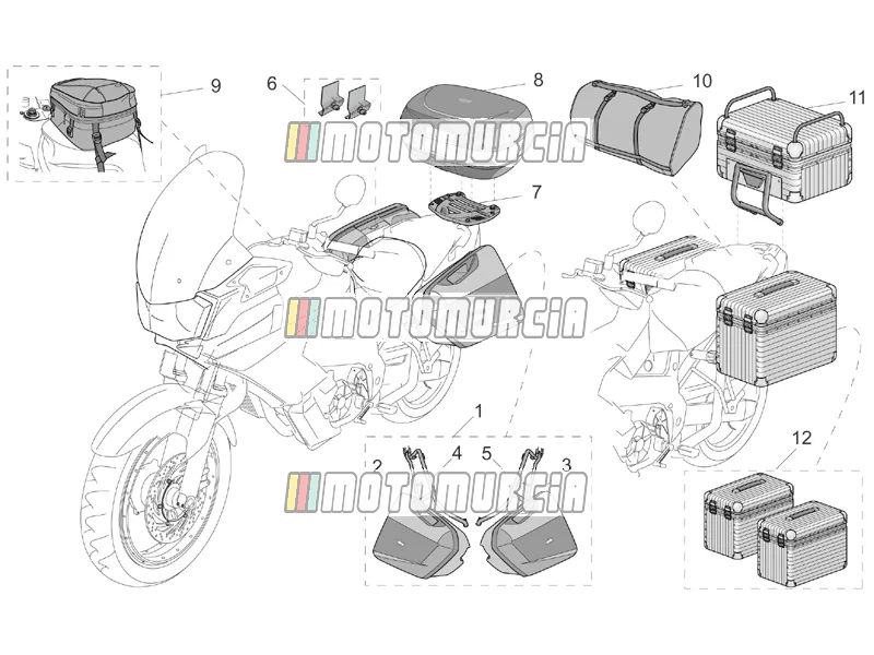 Acc. - top/cases, valises latérales