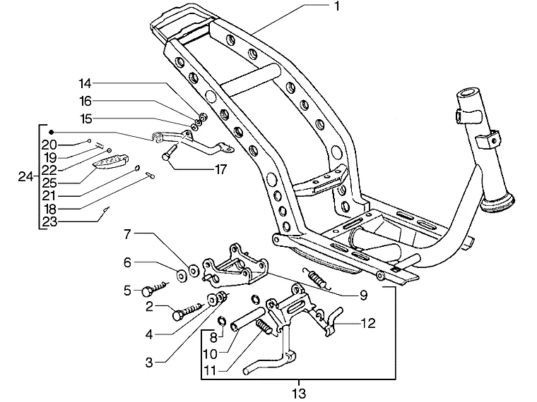 Chassis-centrale standaard
