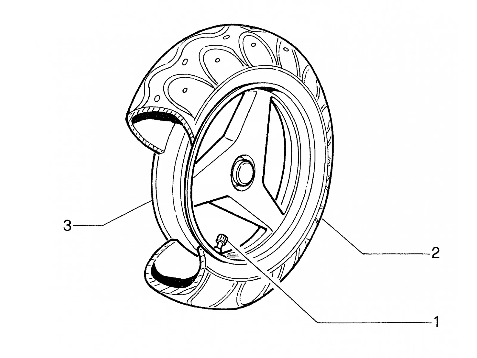 Roue arrière