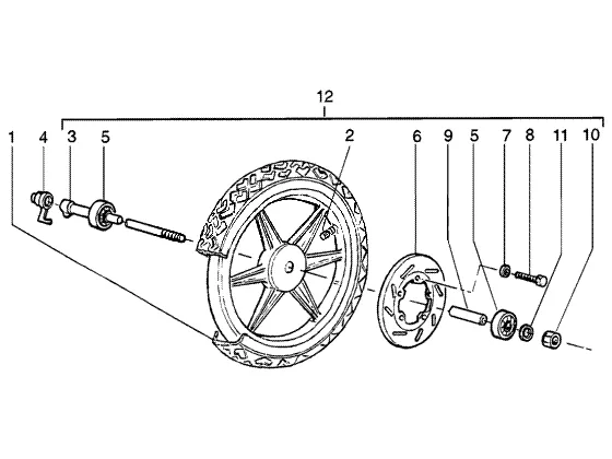 Roue avant