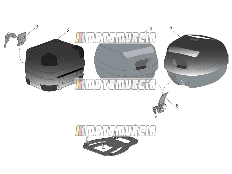 Accessoires » selon - top/cases, valises latérales