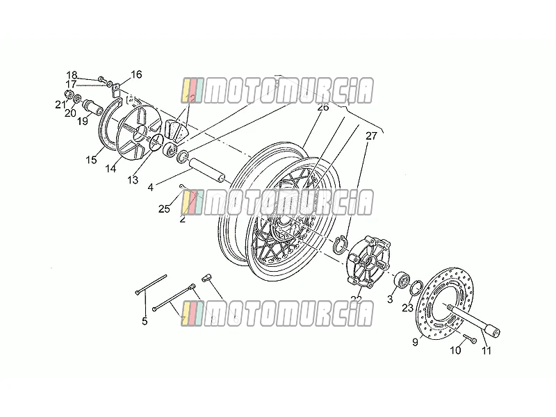 Roue arrière kd131645>