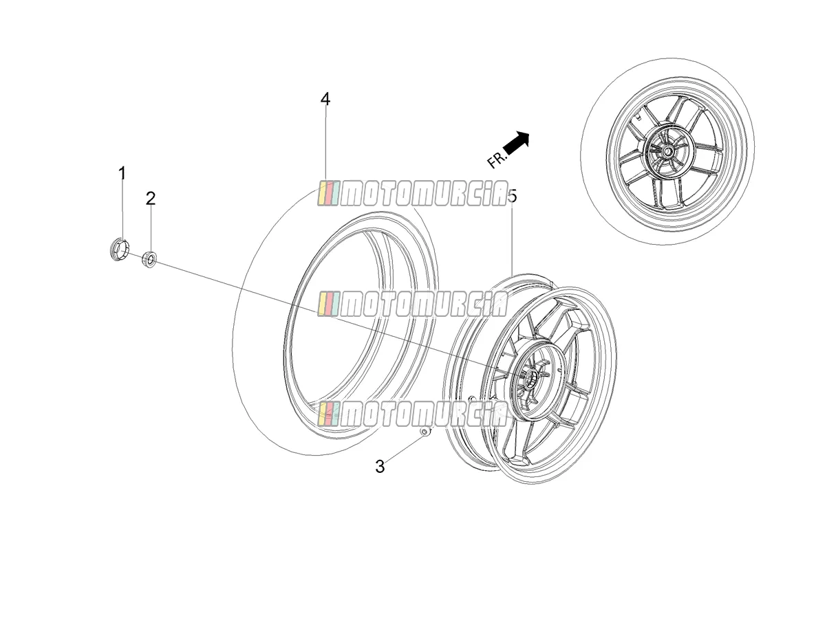 Roue arrière