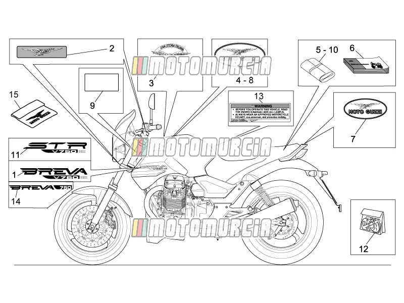 Sticker en plaat set