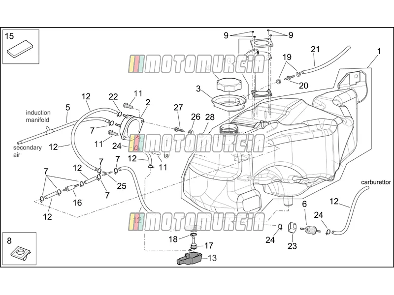 Frame »brandstoftank