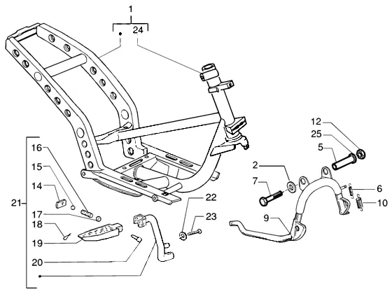 Chassis-centrale standaard
