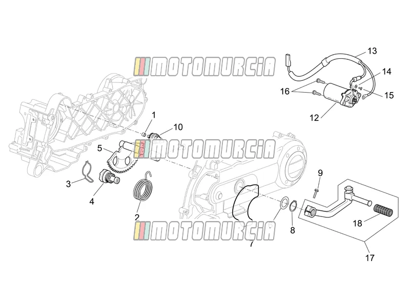 Motor » kickstartversnelling/startmotor