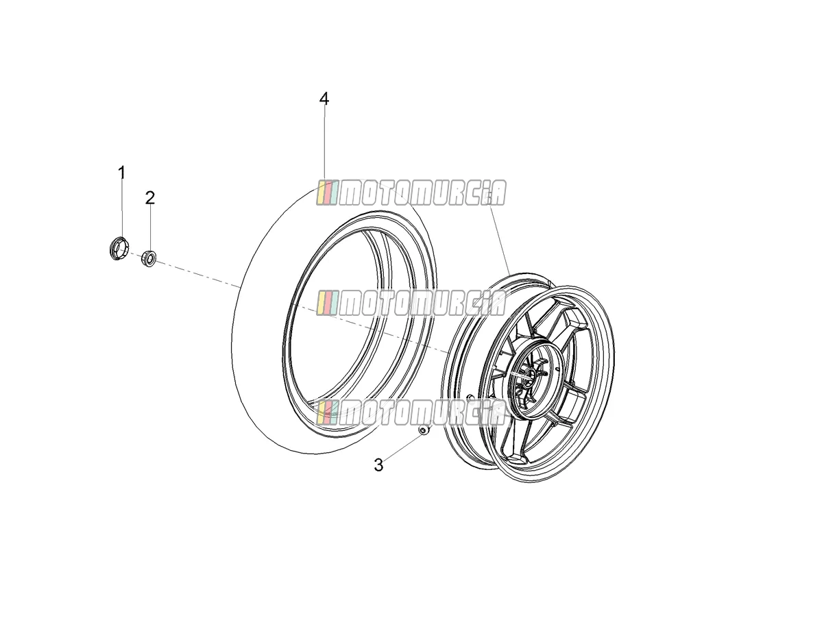 Roue arrière