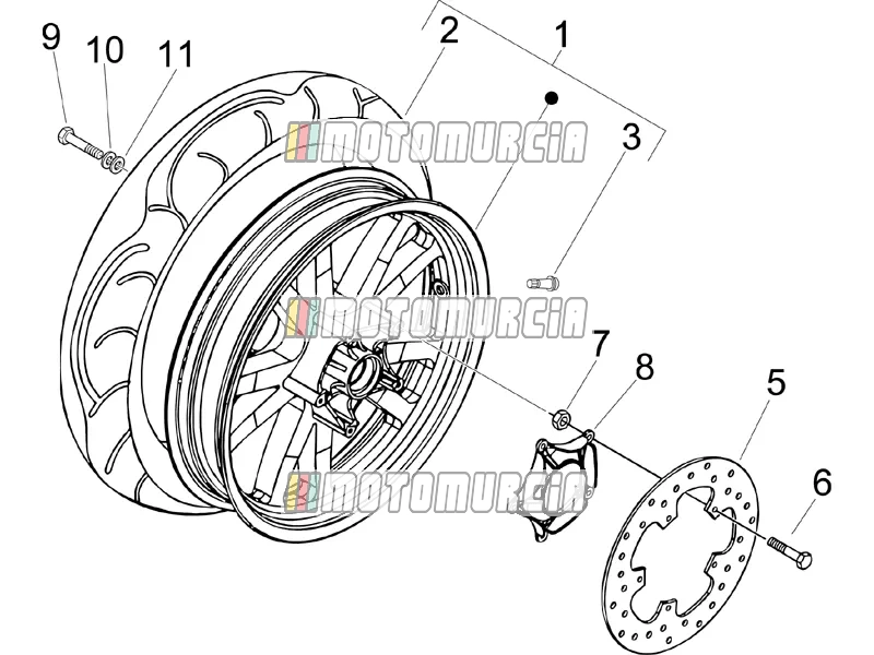 Roue arrière