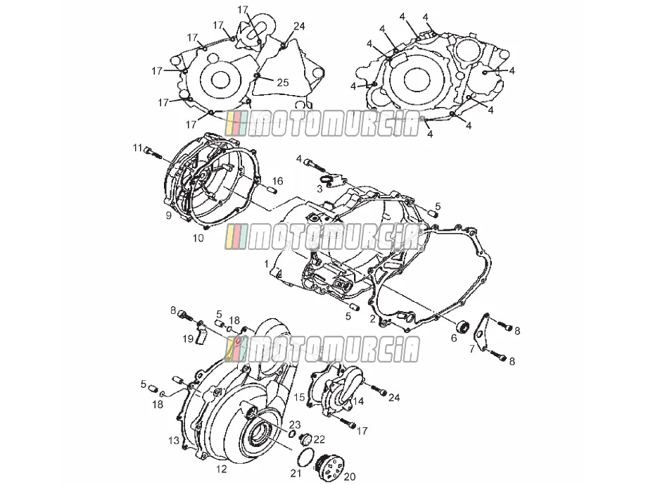 Variator carterdeksel