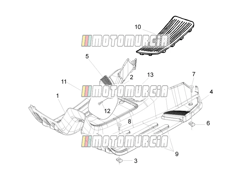 Cache central - repose-pieds