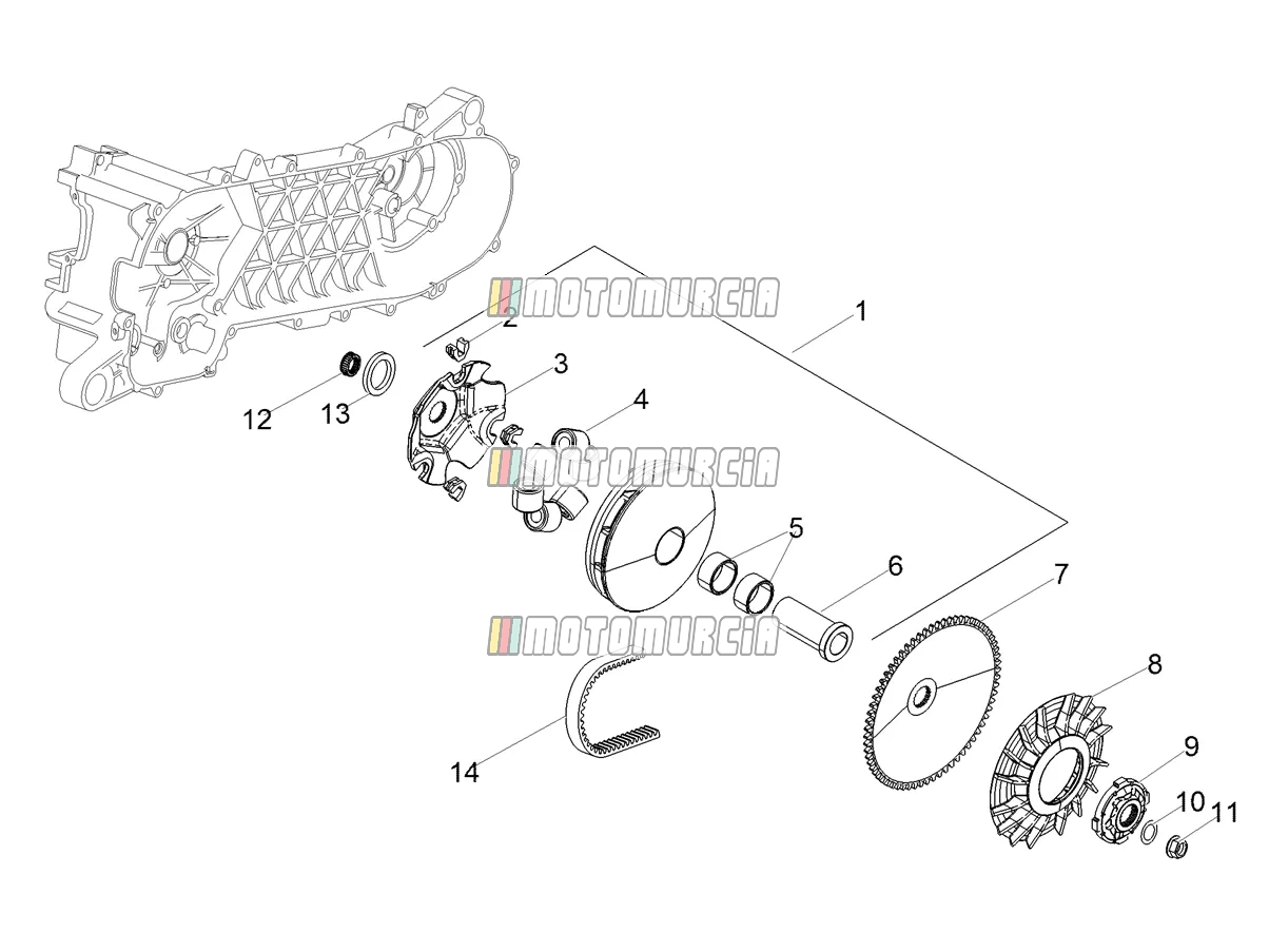 Half-pulley Assy., Driving