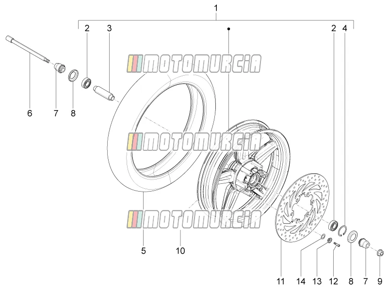 Roue avant