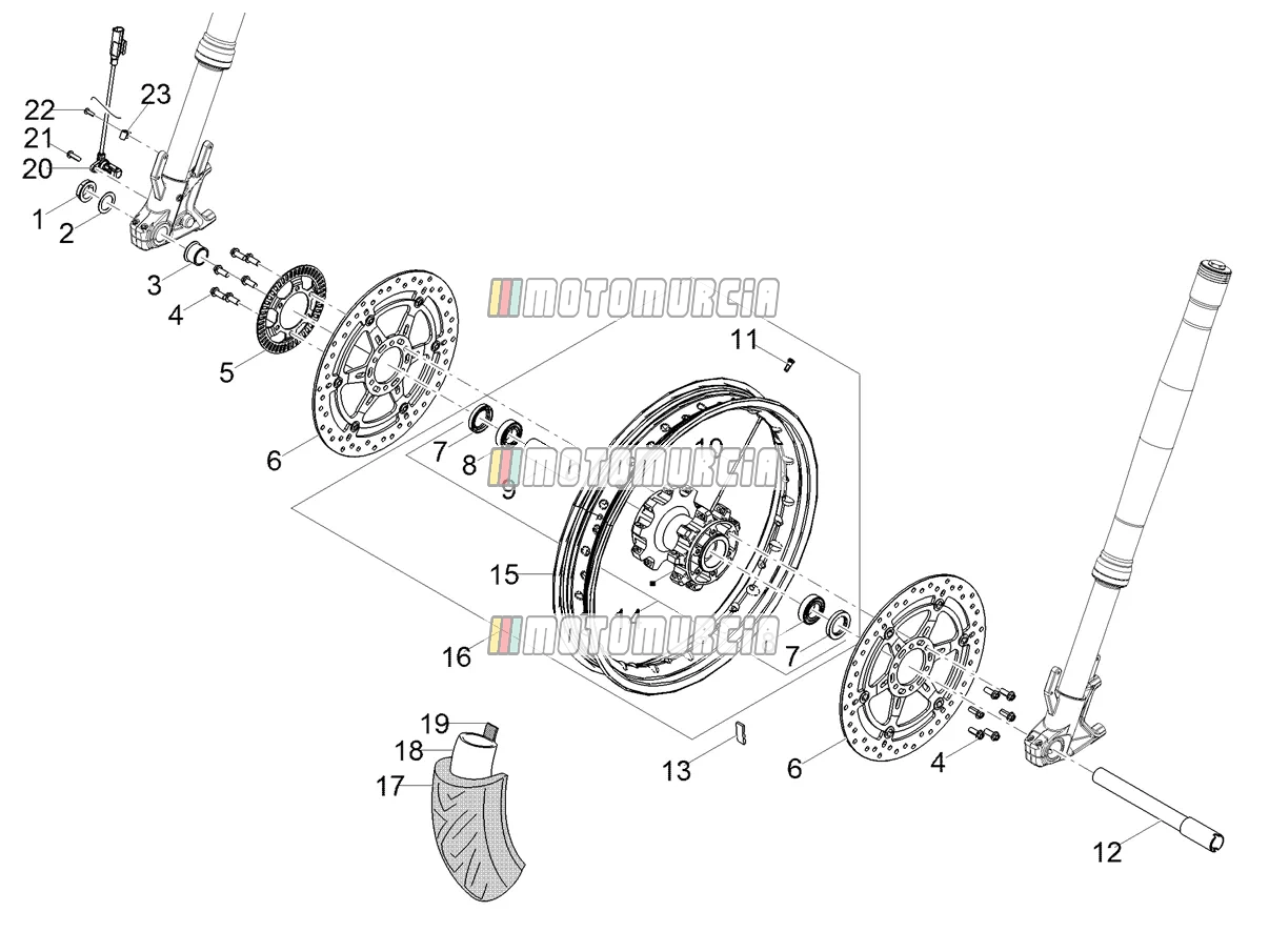 Roue avant