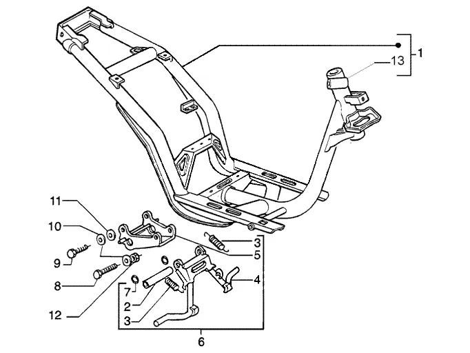 Chassis - centrale standaard