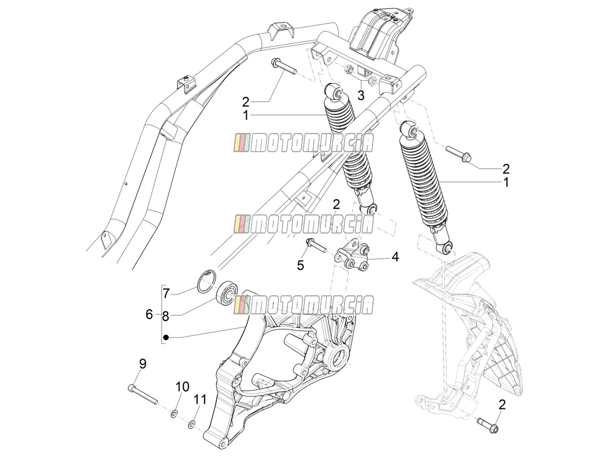 Rear Suspension - Shock Absorber/s