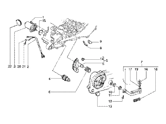 Startmotor-starthendel