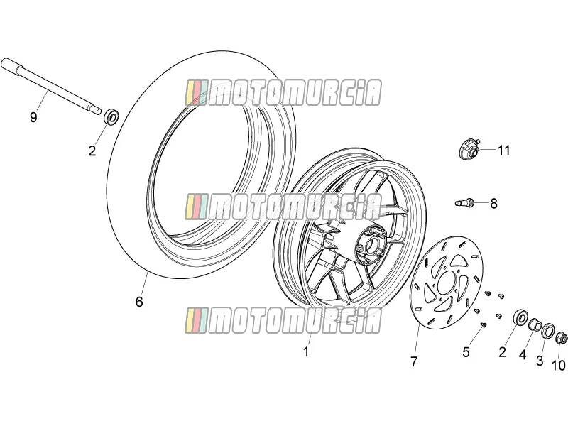Roue avant