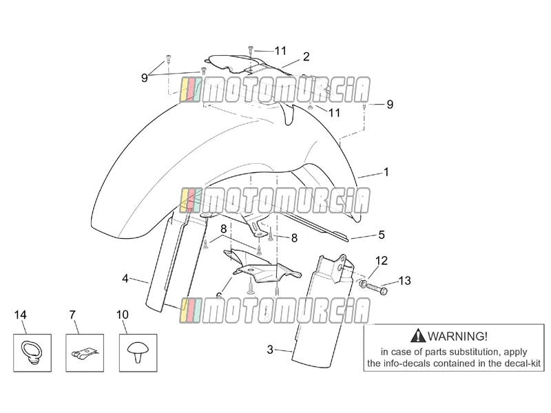 Frame » Front Body - Front Mudguard