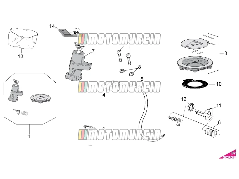 Hardwarekit voor slot