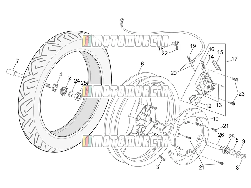 Roue avant