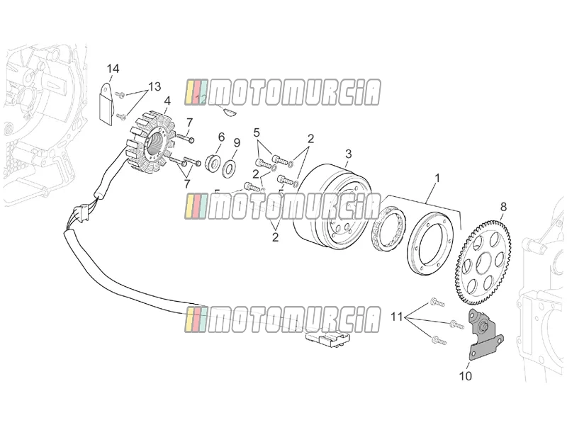 Motor » ontstekingseenheid