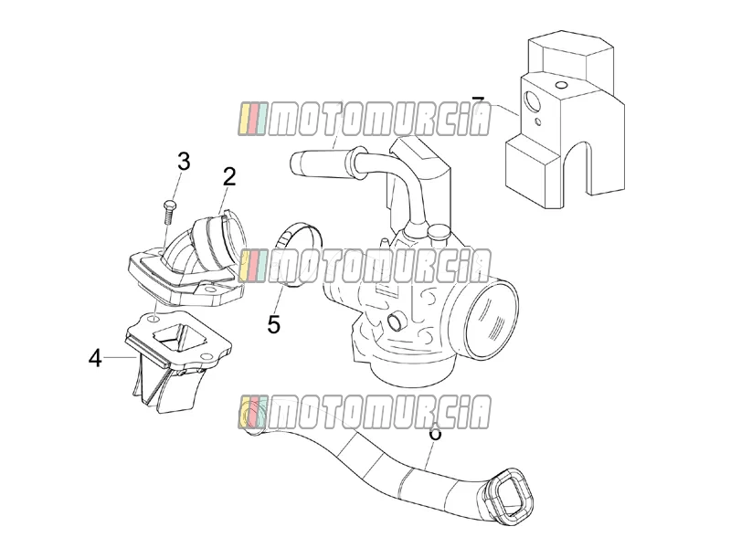 Carburettor, Assembly - Union Pipe