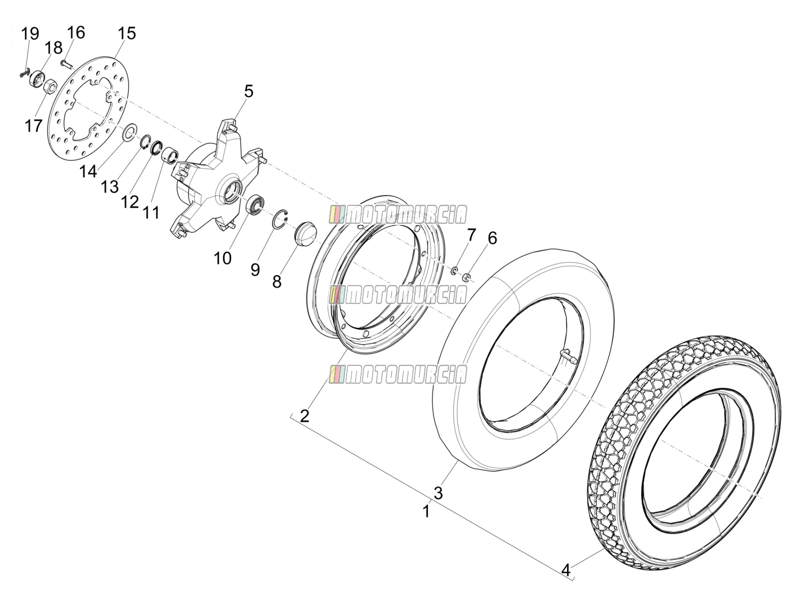 Roue avant