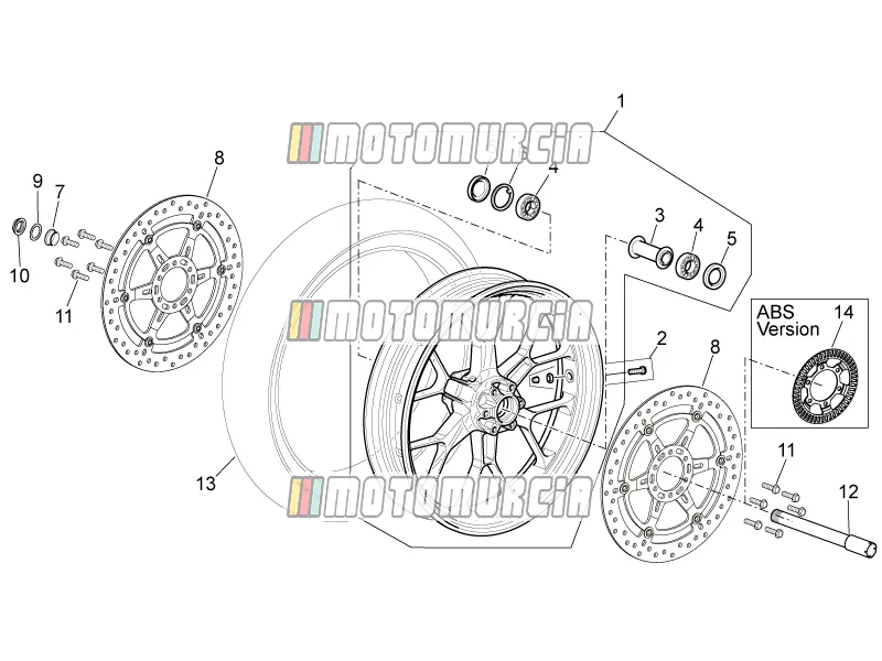 Roue avant