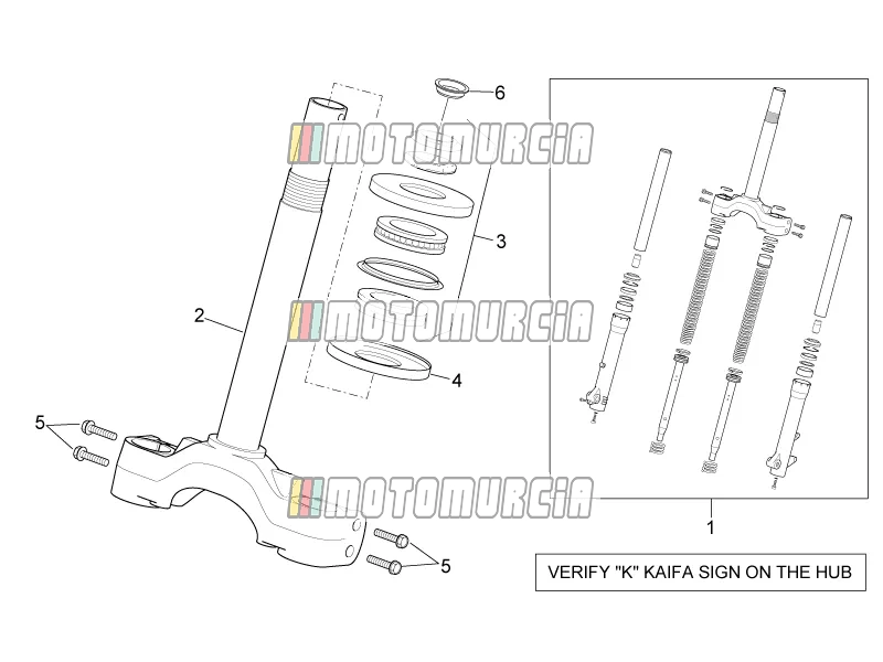 Fourche avant - base de potence