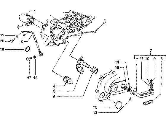 Startmotor-starthendel
