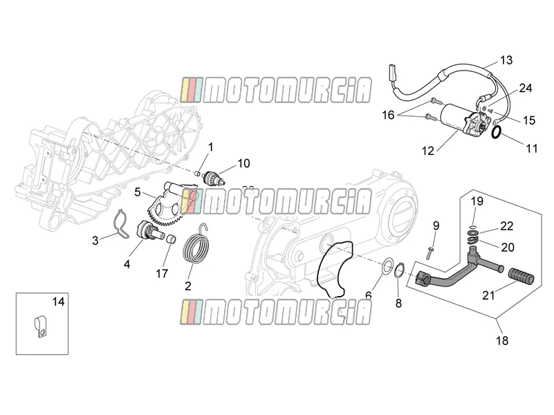 Motor » kickstartversnelling/startmotor