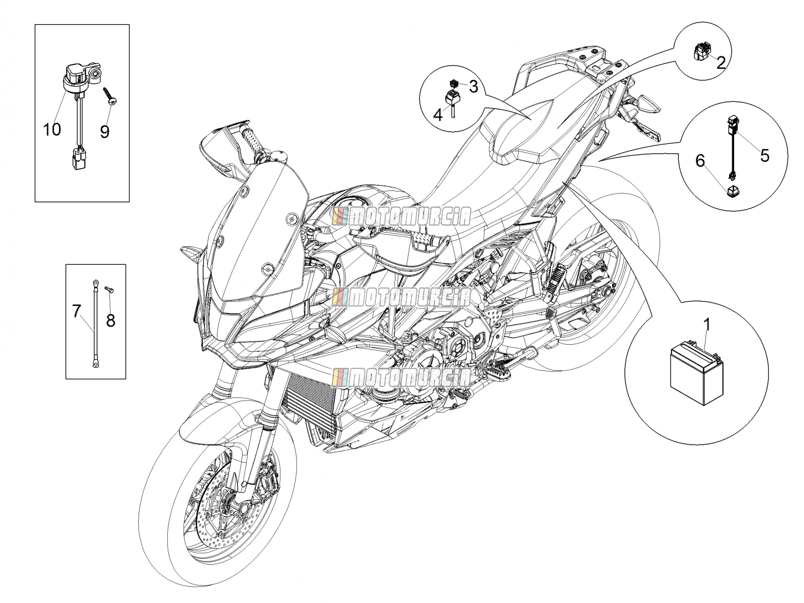 Système électrique arrière