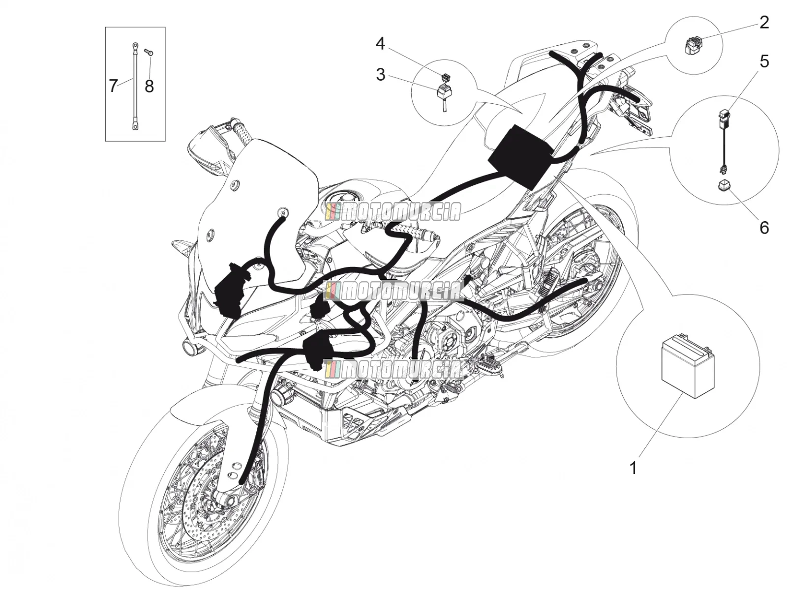 Système électrique arrière
