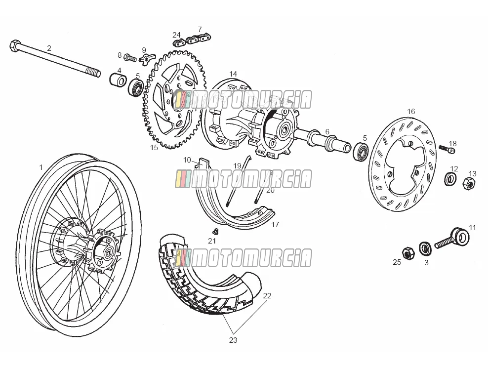 Roue arrière