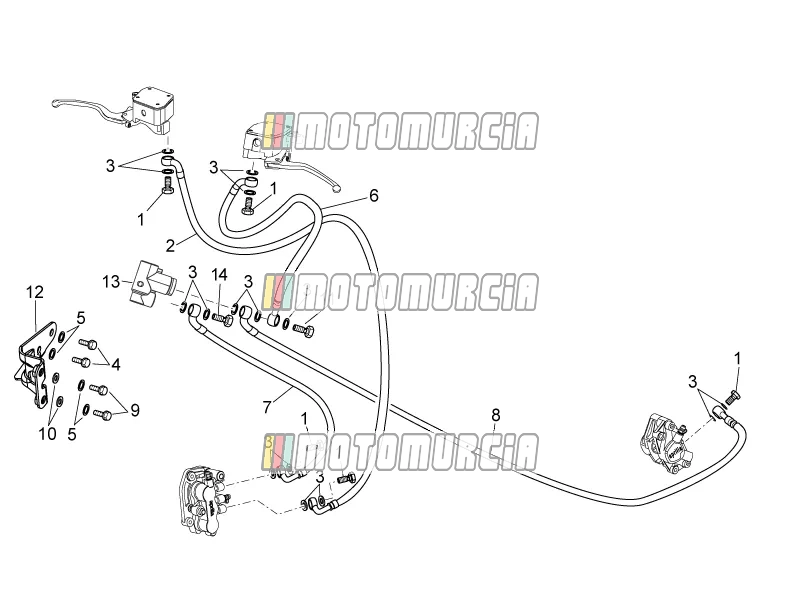 Frame »remsysteem voor/achter
