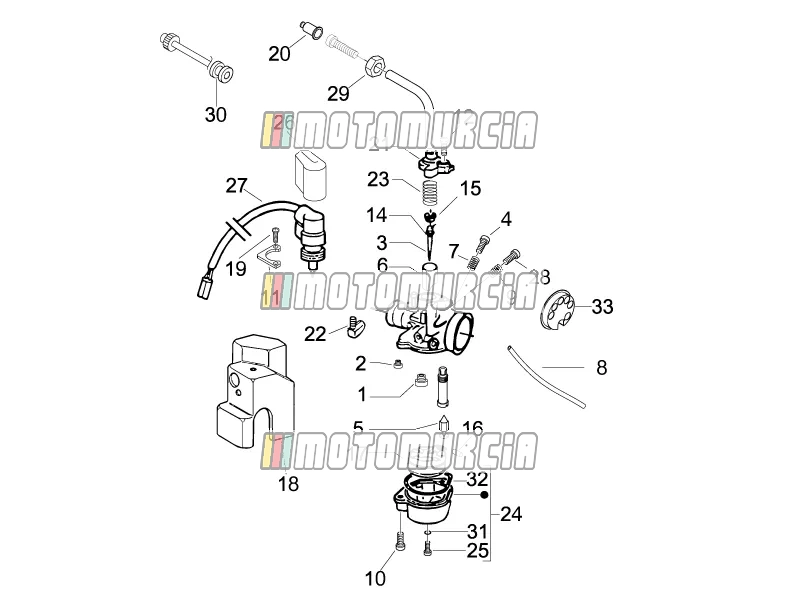 Composants du carburateur