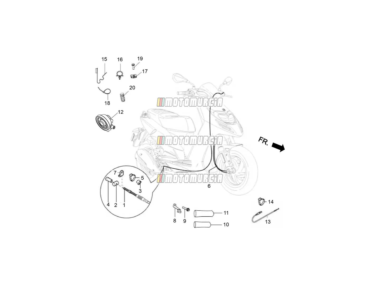 Transmissies-achterrem-snelheidsmeter (kms)