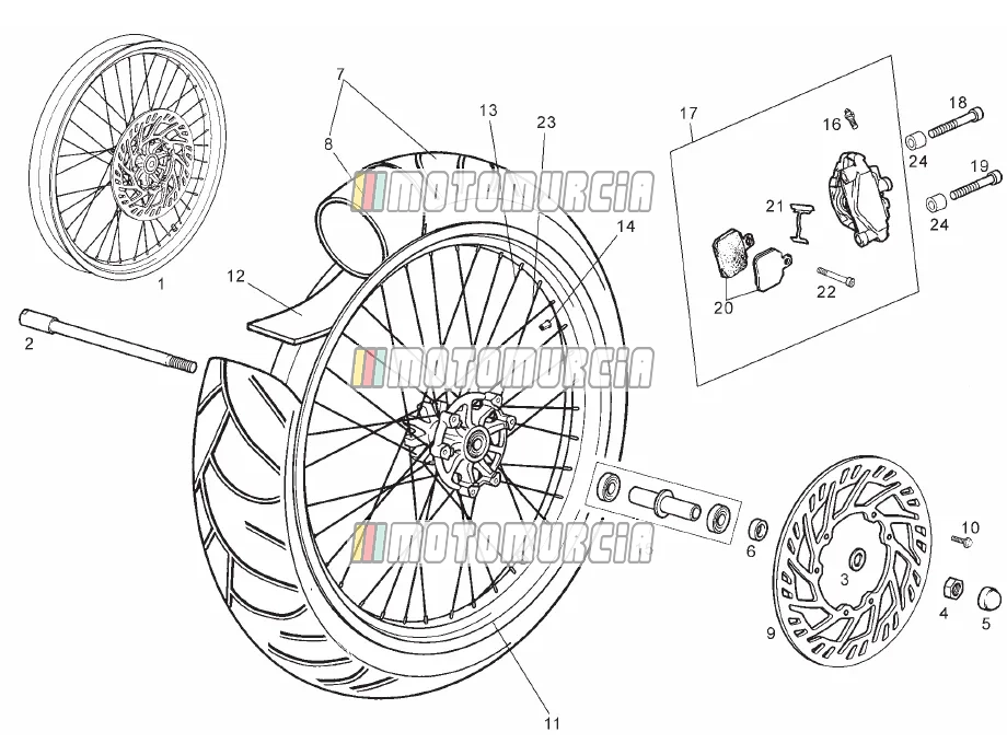 Roue avant