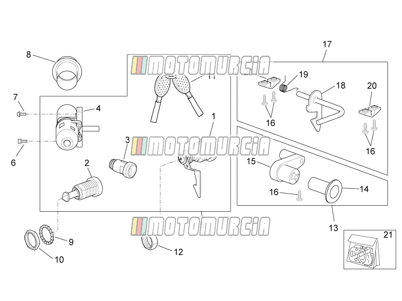 Frame » sticker - hardwarekit voor slot