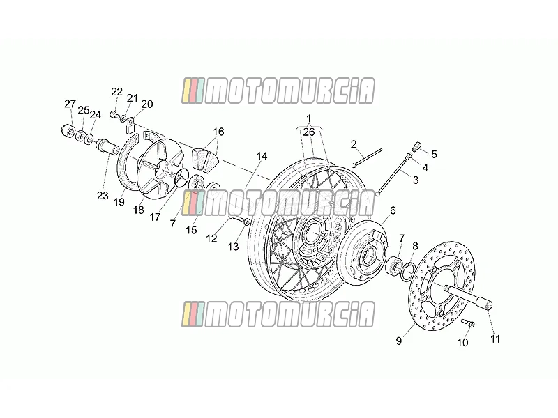 Roue arrière