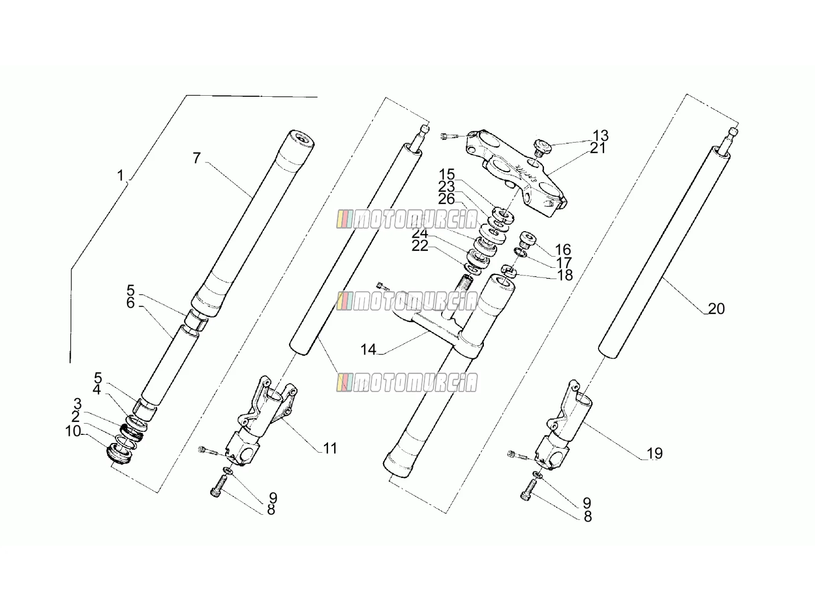 Fourche avant m/n