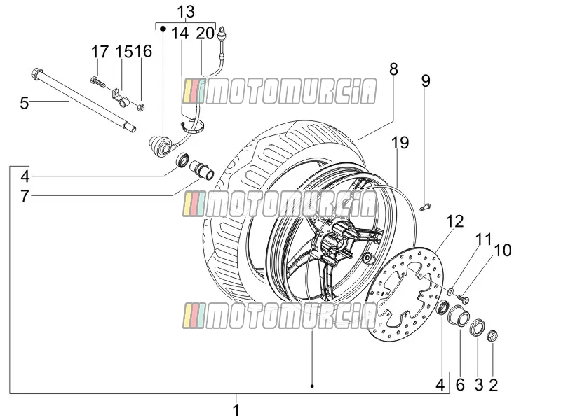 Roue avant