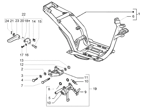Chassis-centrale standaard