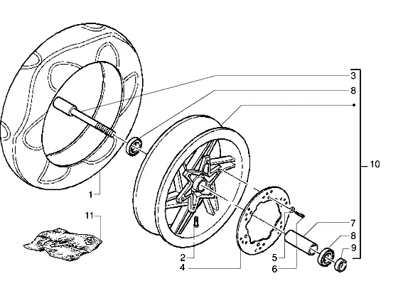 Roue avant