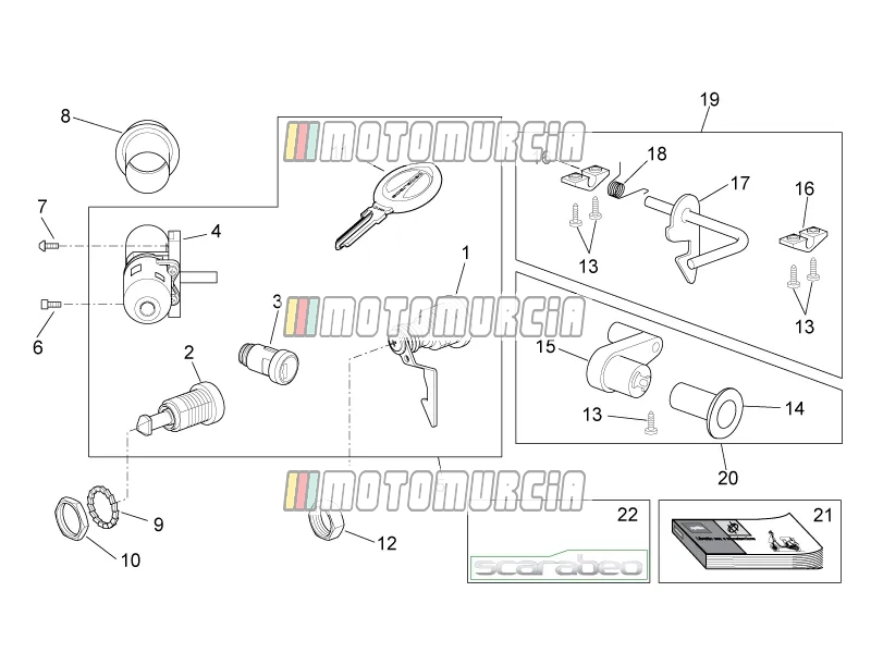 Frame » sticker - hardwarekit voor slot