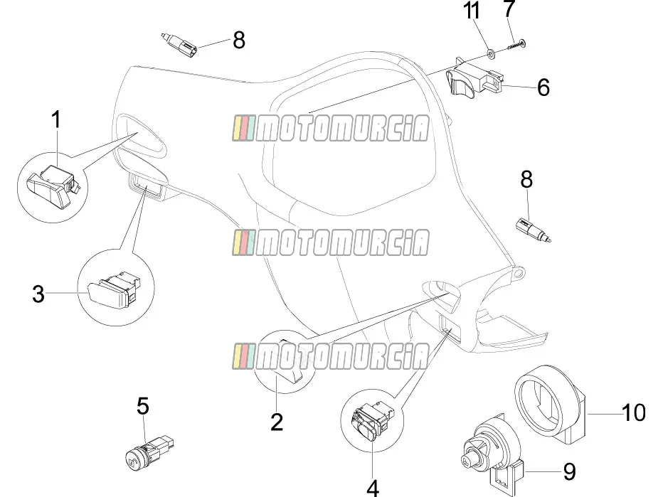 Sélecteurs - interrupteurs - boutons