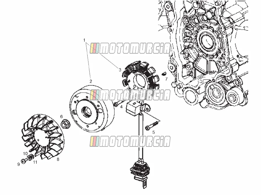 Conjunto magneto cdi