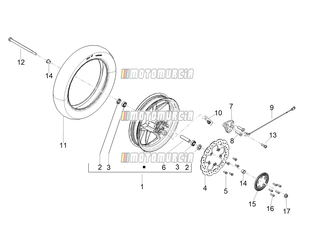 Roue avant